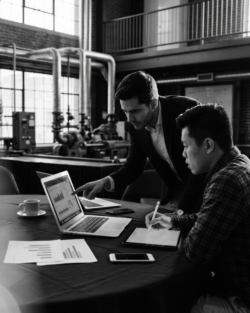 Industrial consulting team onsite
